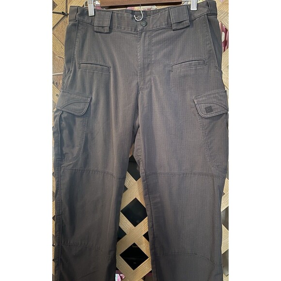 5.11 TACTICAL Charcoal Gray Cargo Ripstop Pants Utility Combat Men's 32x31 - Picture 4 of 8